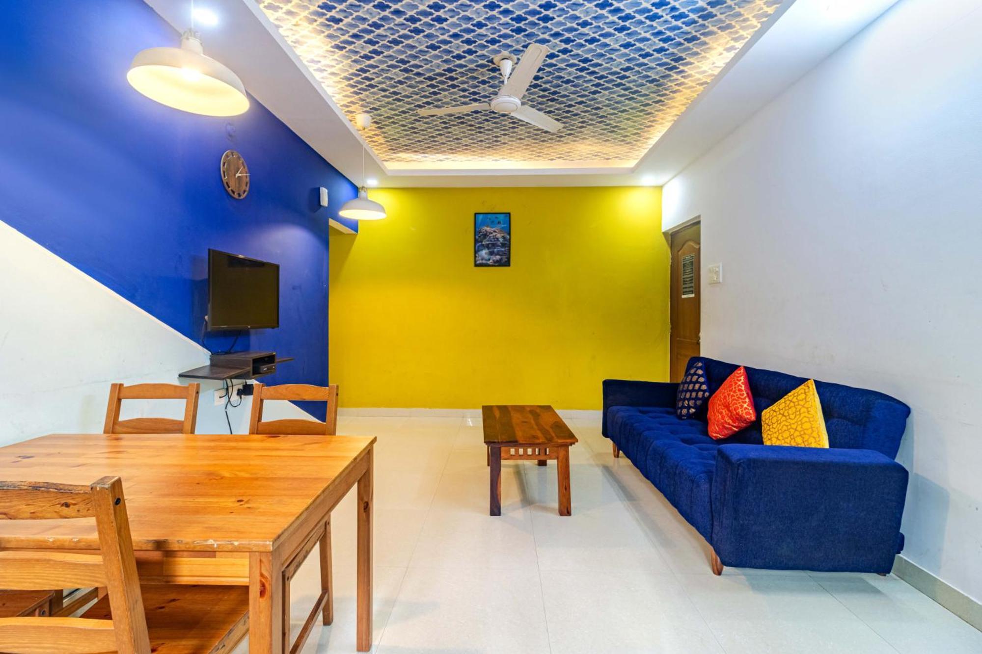 4Bhk Sparkling Apartment Near Beach Pool & Bar 2Bhkx2 Vagator Ruang foto