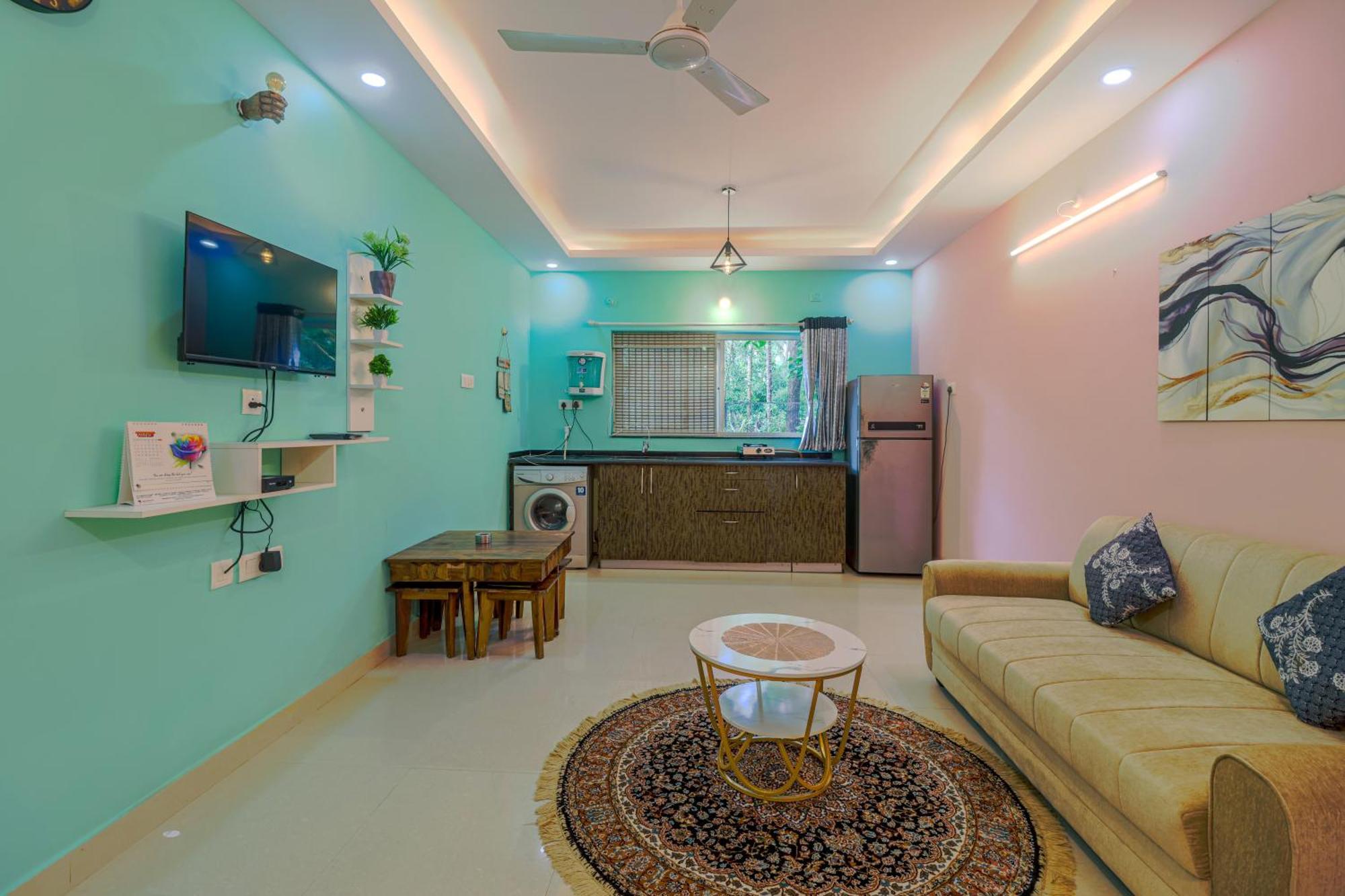 4Bhk Sparkling Apartment Near Beach Pool & Bar 2Bhkx2 Vagator Ruang foto